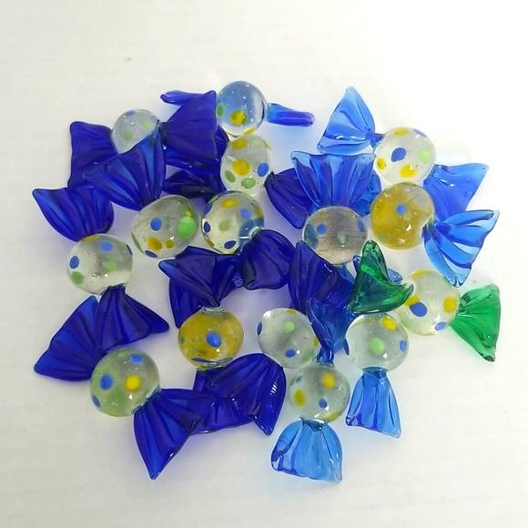 Vintage Hand Blown Glass Candy Lot - Picture 2 of 5